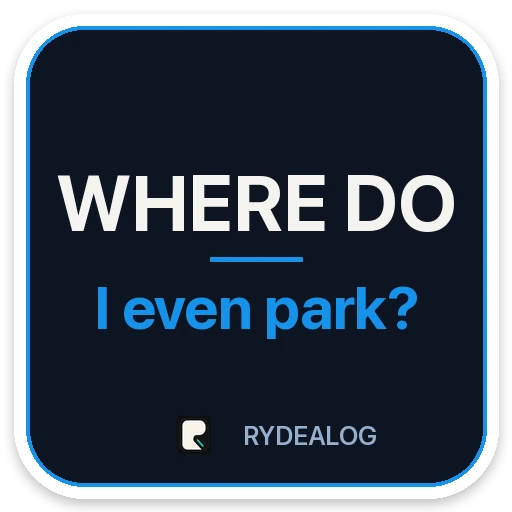 Courier sticker: Where do I even park?